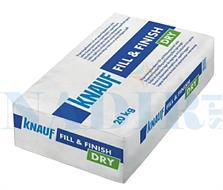 STUCCO IN POLVERE PER CARTONGESSO KNAUF FILL & FINISH DRY KG.20
