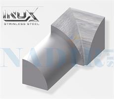 CAPSULA INTERNA TONDA INOX SPAZZOLATO SATINATO H.10