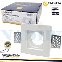 PORTAFARETTO GESSO LED INCASSO CARTONGESSO QUADRO 100