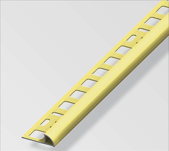 PROFILO JOLLY TONDO ALLUMINIO ORO BRILLANTATO H.10 CM.250