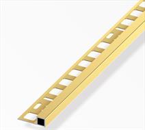 PROFILO JOLLY QUADRO ALLUMINIO ORO BRILLANTATO H.10 CM.250