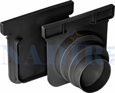 TAPPO IN ABS PER CANALETTA STAMPLAST 13X100X7,5 NERA