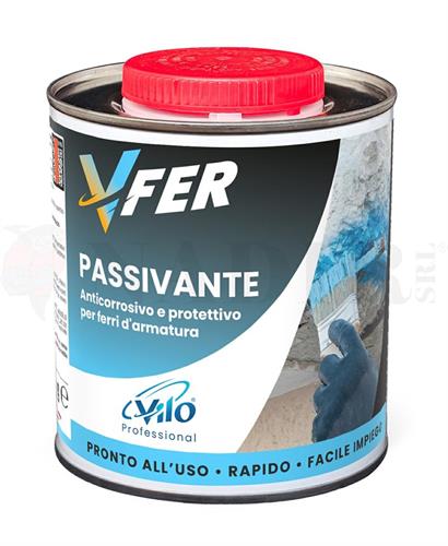 ANTICORROSIVO PASSIVANTE PER FERRI D'ARMATURA VFER 1K ML.800