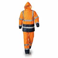 COMPLETO PLUVIO POLIURETANO ALTA VISIBILITA' ARANCIO TG.XXL