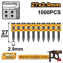 CHIODI CALCESTRUZZO NO GAS INGCO ø2.9X27MM SCATOLA 1000PZ