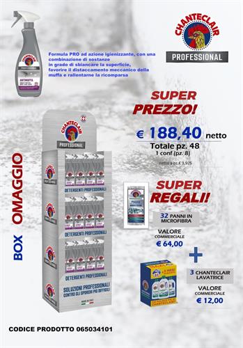 PALBOX 48 PZ + TOGLIMUFFA SPRAY ML.700 CHANTECLAIR PROFESSIONAL