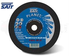 DISCO ABRASIVO PIANO SAIT PLANET-TM A 46 Q ACCIAIO ø230X2.0MM