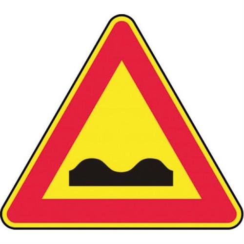 SEGNALE STRADALE D&B STRADA DEFORMATA CM.90 FIG.389 CLASSE 1