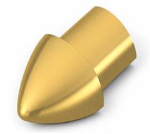 CAPSULA ESTERNA TONDA ALLUMINIO PROFILO JOLLY ORO H.10