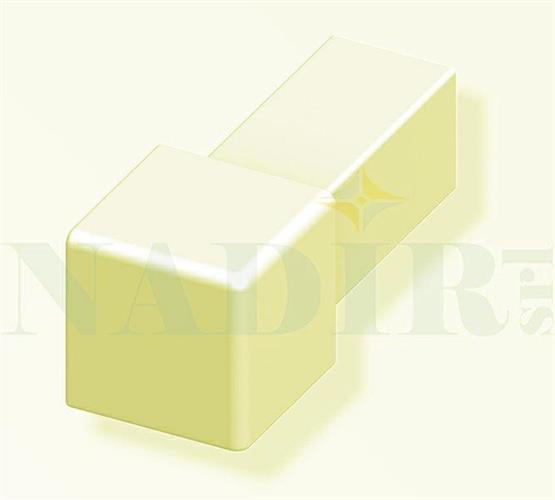CAPSULA QUADRA ALLUMINIO PROFILO JOLLY ORO H.10