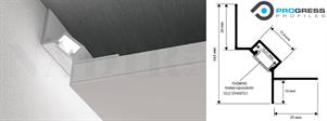 PROFILO ANGOLARE CARTONGESSO CM.200 PER STRIP PROSHADOW BIANCO