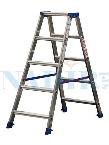 SCALA ALLUMINIO DOPPIA SALITA GAUDI' 5 GRADINI