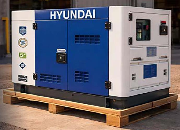 GENERATORE HYUNDAI 11KW 1532CC SILENZIATO FULL POWER 220+380V DIESEL