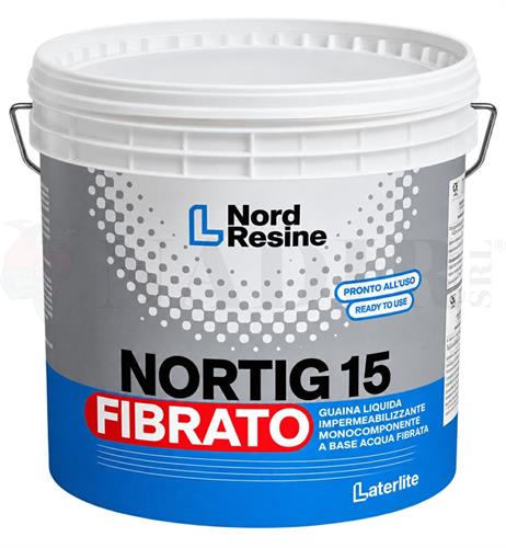 GUAINA LIQUIDA NORD RESINE NORTIC 15 FIBRATO COLORE GRIGIO KG.20