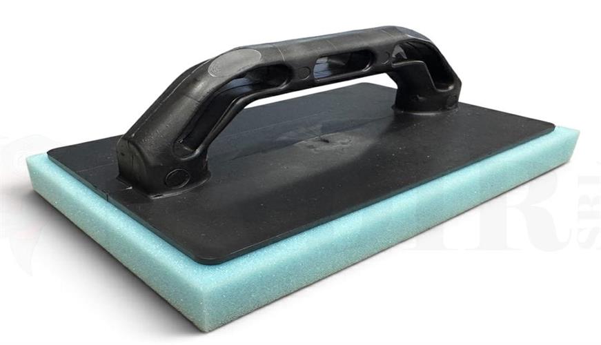 NUOVO FRATTONE SPUGNA AZZURRA SUPER FINE MM.220X140 SUPPORTO ABS