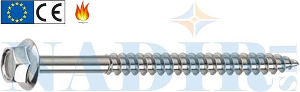 VITE A LEGNO TE CON FALSA RONDELLA FLANGIATA ø6X200