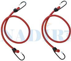 FUNE ELASTICA BAGAGLI TRADIZIONALE GANCI FERRO ø8X1.5MT CF.2PZ