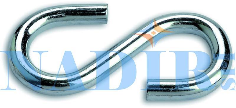 GANCIO S ZINCATO X CATENE N°23 ø5.9 53x32MM CF.150PZ