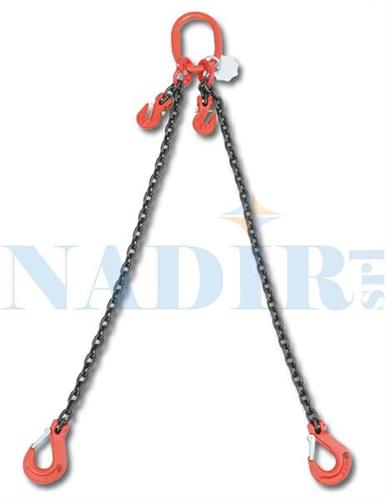 PENDENTI SOLLEVAMENTO A CATENA MT.4 2 BRACCI MAGLIA 7MM 2TON