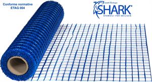 RETE MASSETTO BLU SHARK 130GR/MQ 40X40 H.100X50MT CONFORME ETAG004