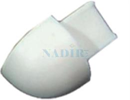 CAPSULA ESTERNA TONDA IN PVC BIANCO H.10 CF.100PZ