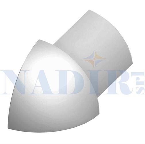 CAPSULA ESTERNA TONDA ALLUMINIO ARGENTO PROFILO JOLLY H.10