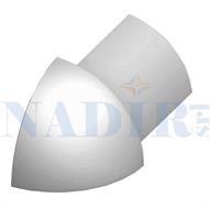 CAPSULA ESTERNA TONDA ALLUMINIO ARGENTO PROFILO JOLLY H.10