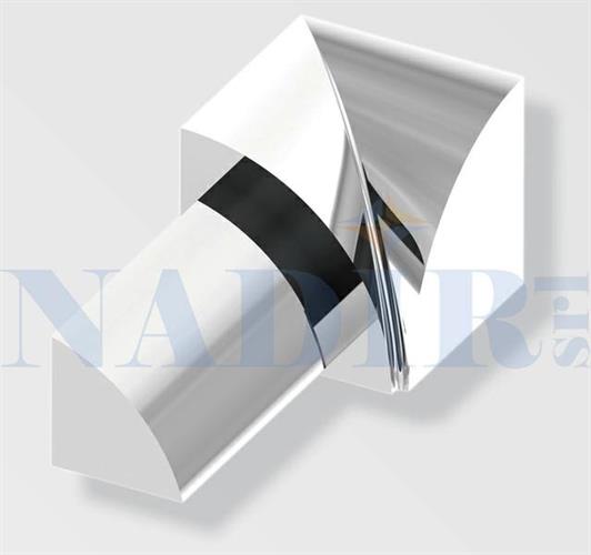 CAPSULA INTERNA TONDA ALLUMINIO LUCIDO PROFILO JOLLY H.10