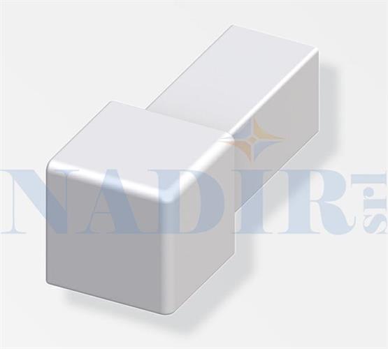 CAPSULA QUADRA ALLUMINIO ARGENTO PROFILO JOLLY H.10