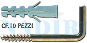TASSELLO CANCANO OTTONATO ø4 CF.10PZ X QUADRI