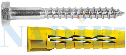 TASSELLO UNIVERSALE PER TENDE DA SOLE ø14X100 TIRAFONDO ø10X120