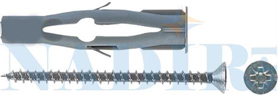 TASSELLO NYLON CON VITE ø6X40 PER FORATI