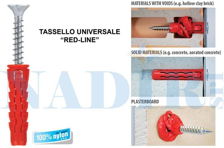 TASSELLO UNIVERSALE CON VITE ø6X30