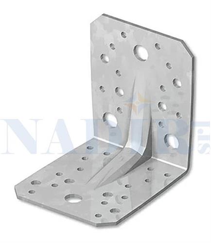 PIASTRA ANGOLARE PESANTE NERVATA 70X70X55 SP.2.5MM ART.KS0207025