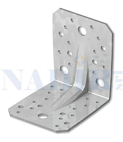 PIASTRA ANGOLARE PESANTE NERVATA 105X105X90 SP.2.5MM ART.KS0210525