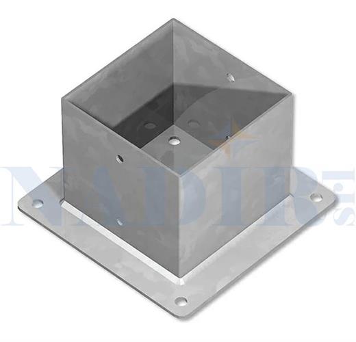 SUPPORTO A PAVIMENTO PER TRAVI QUADRO 161X161X150 BASE 4.0MM