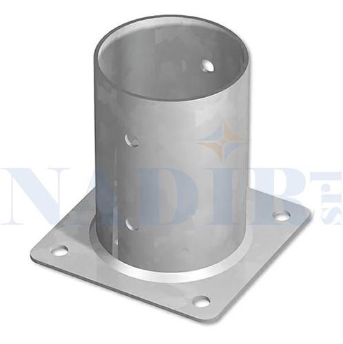 SUPPORTO A PAVIMENTO PER TRAVI TONDO 80X150 BASE 2.5MM