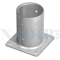 SUPPORTO A PAVIMENTO PER TRAVI TONDO 80X150 BASE 2.5MM