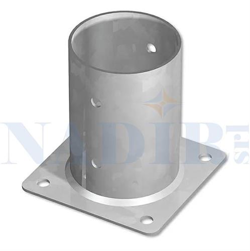 SUPPORTO A PAVIMENTO PER TRAVI TONDO 100X150 BASE 3.0MM