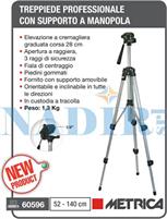 TREPPIEDE ALLUMINIO FILETTO 1/4 REGOLABILE CM.52 A 140