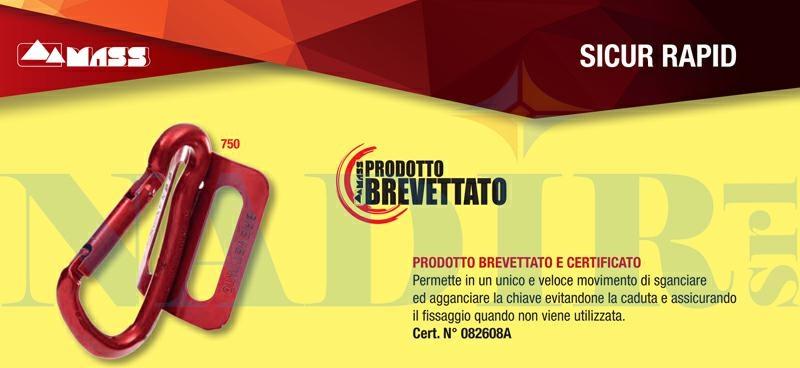 GANCIO CHIAVE X PONTEGGI METALLO MASS ART.750 SICUR-RAPID