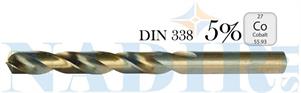 PUNTA ELICOIDALE COBALTO 5% DIN 338 ø5