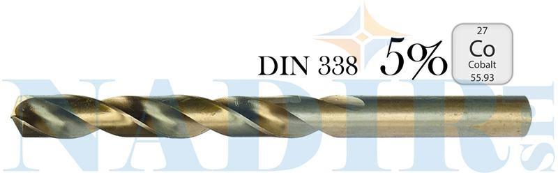 PUNTA ELICOIDALE COBALTO 5% DIN 338 ø12