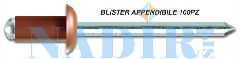 RIVETTI RAME BUSTA 100PZ ø4X12