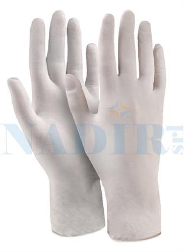 GUANTO LATTICE BIANCO CON TALCO TAGLIA S SCATOLA 100PZ