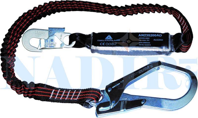 NASTRO ELASTICO ESTENSIB.120-150CM PINZA+ASSORBITORE+MOSCHETTONE