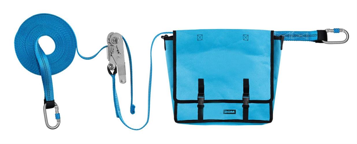 KIT LINEA VITA PROVVISORIA 20MT CON CRICCHETTO 2 OPERATORI