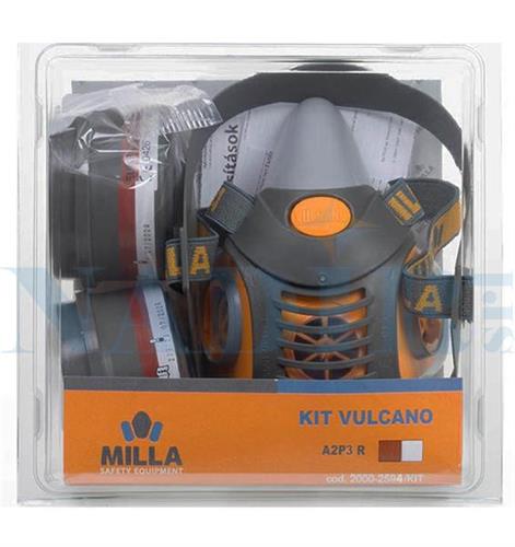 KIT RESPIRATORE VULCANO 2000-2594 BLISTER CON FILTRI A2P3R