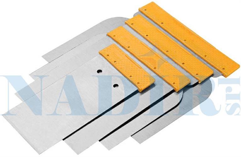 SET 4 SPATOLE FLESSIBILI SENZA MANICO MM.50-80-100-120