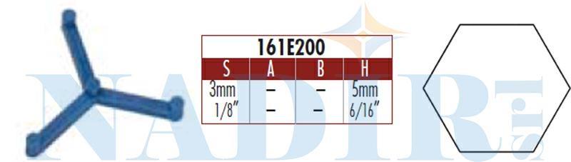 DISTANZIATORE RAIMONDI PAVIMENTO ESAGONALE MM.3 BUSTA 200PZ